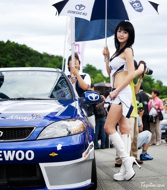 Gái xinh Korea Race Queen Car